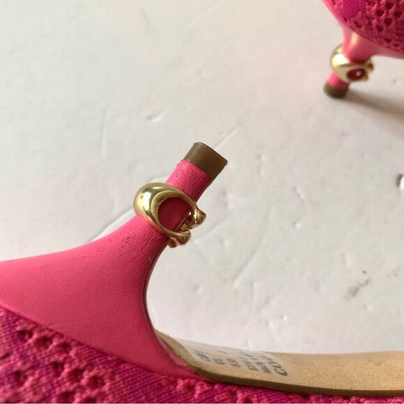 JEWEL BOOTIE COACH WOMEN'S SIZE 5.5 B KNIT UPPER PINK RUBBER OUTSOLE PULLON, - Picture 12 of 15